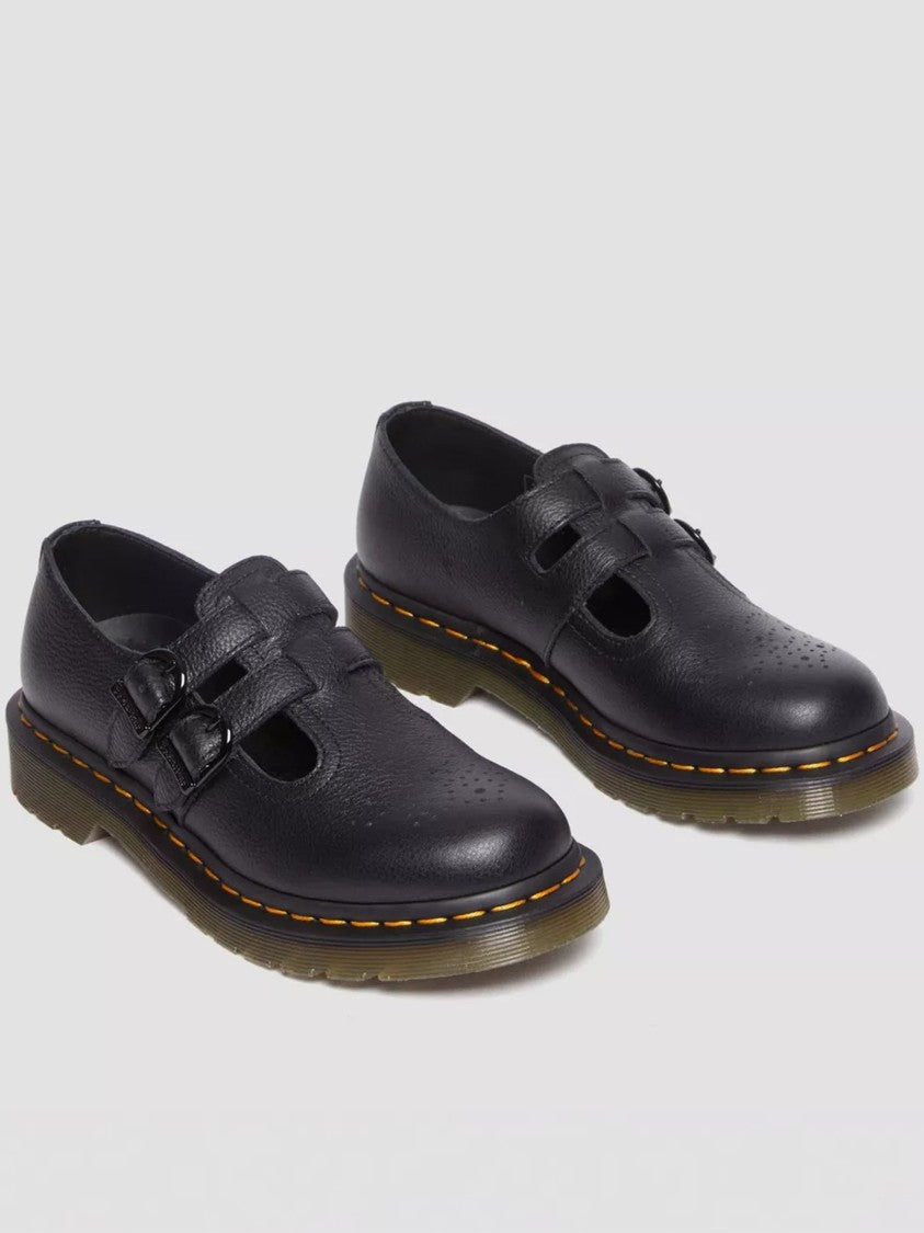 Dr. Martens 8065 Perforated Black Leather Mary Janes