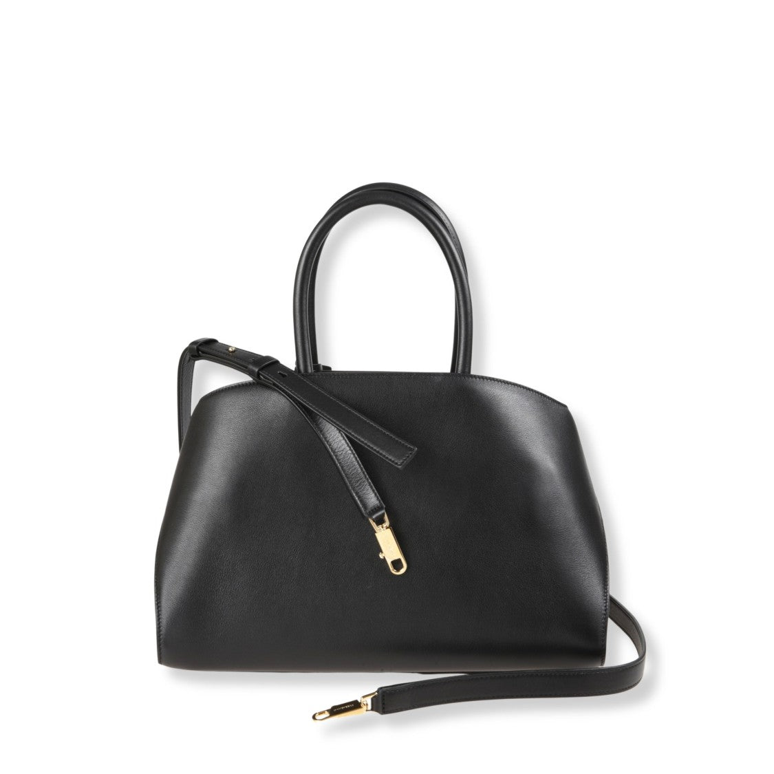 Ferragamo Structured Shoulder Bag With Smooth Texture And Minimalist Design