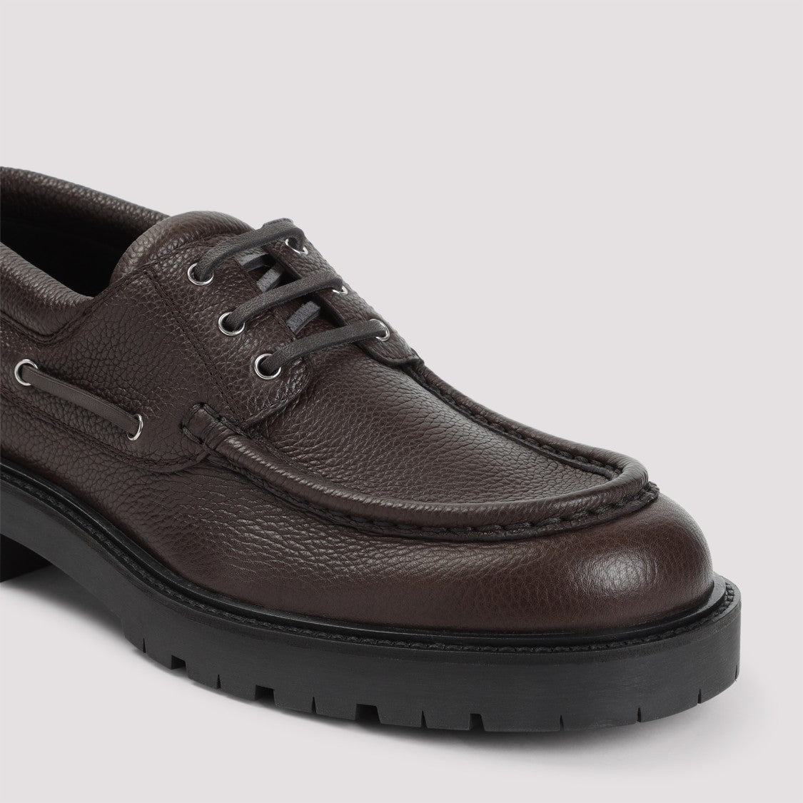 Burberry Textured Leather Loafers