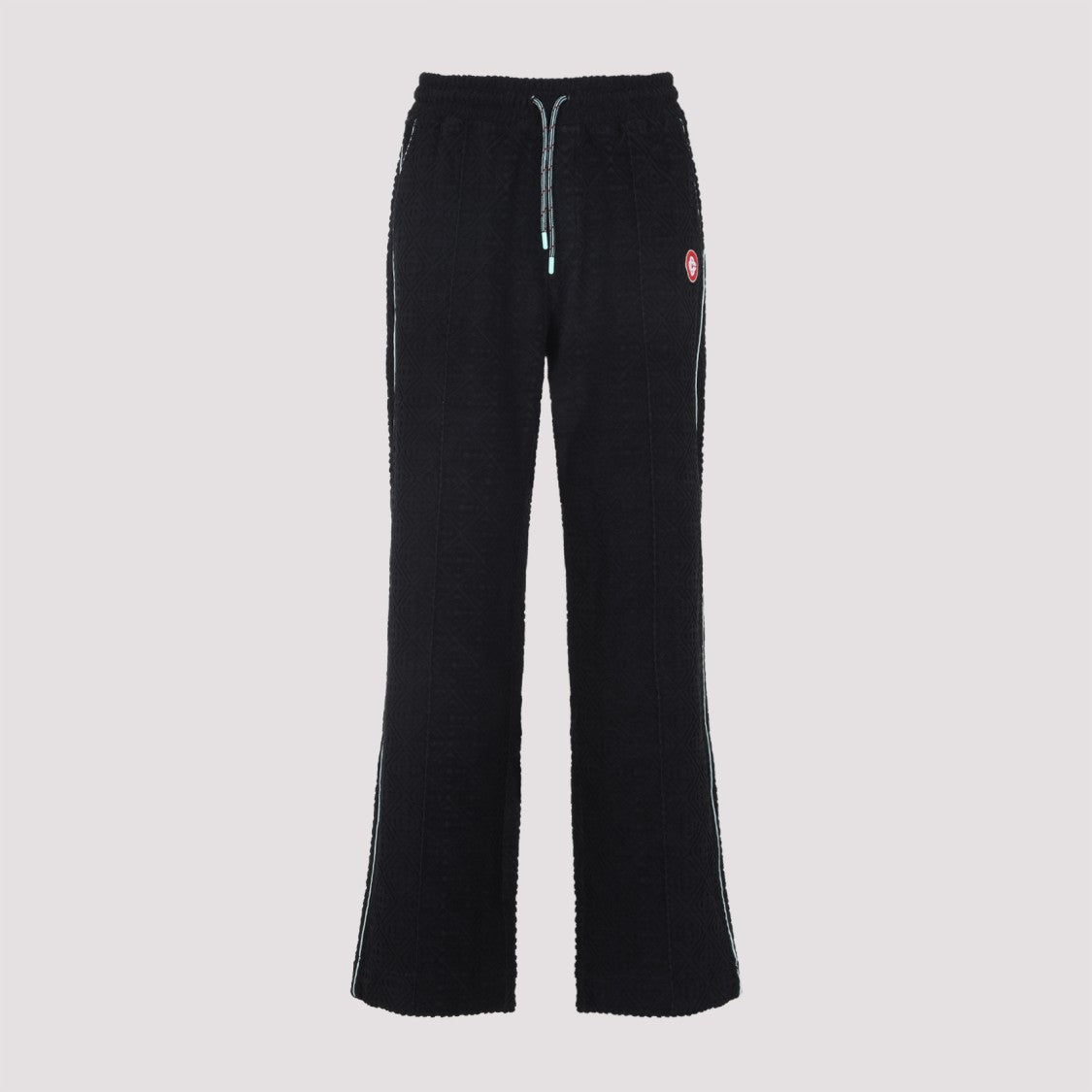 Casablanca Black Cotton Towelling Joggers