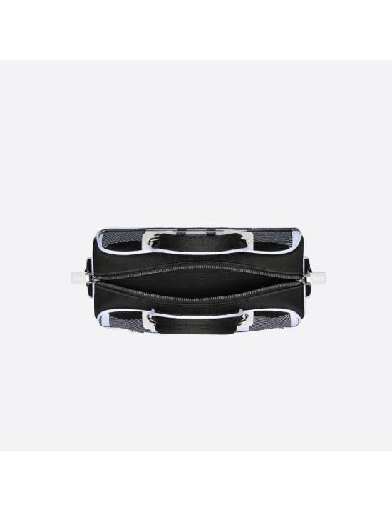 Dior Structured Checkered Tote Bag With Silver-Tone Hardware