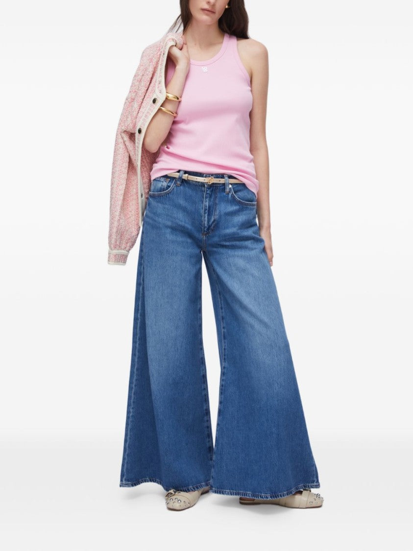 Liu Jo Blue Denim Texture Jeans