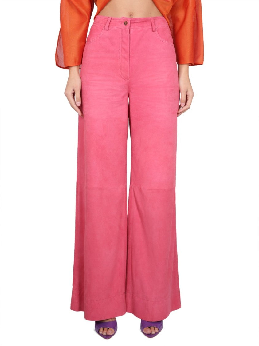 Alberta Ferretti High-Waisted Wide Leg Pants