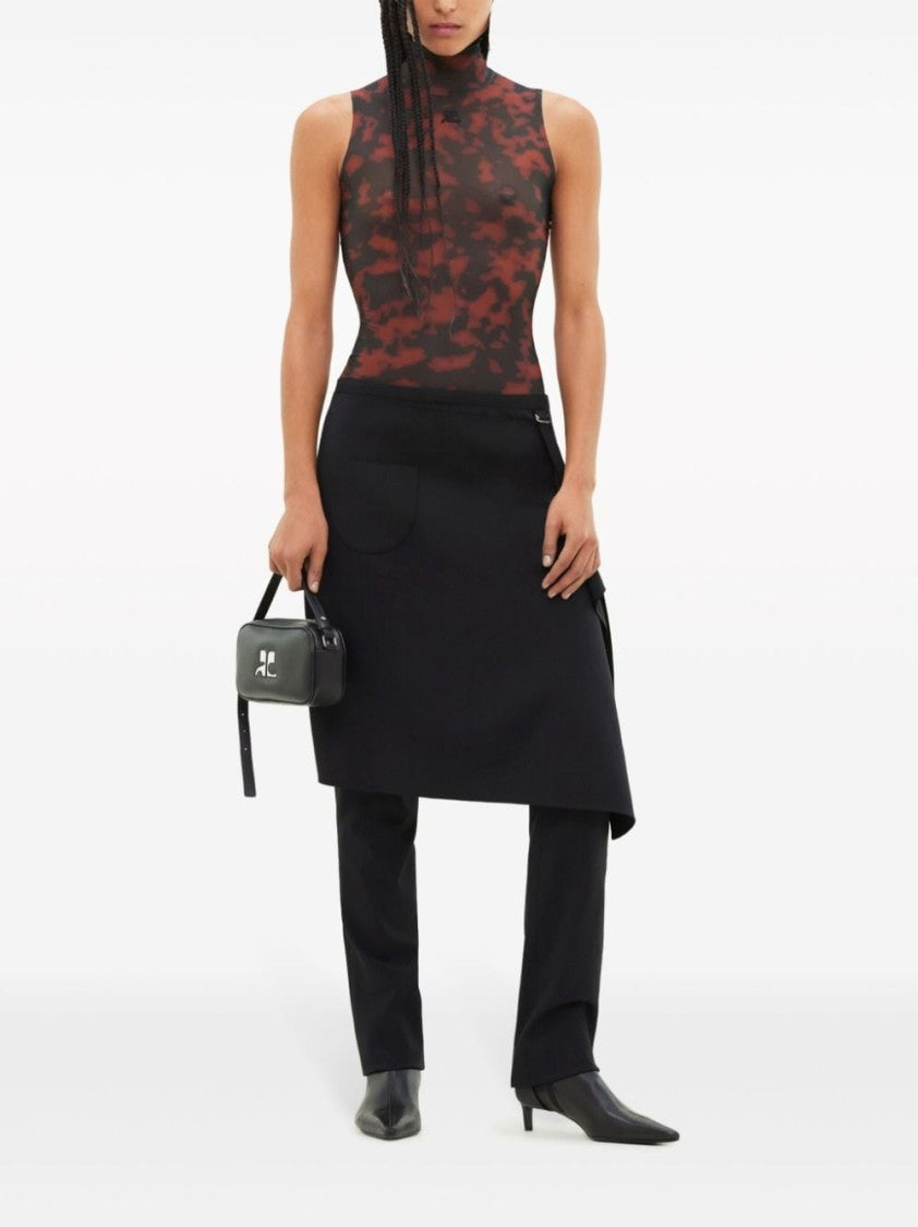 Courrèges Tortoiseshell High Neck Bodysuit