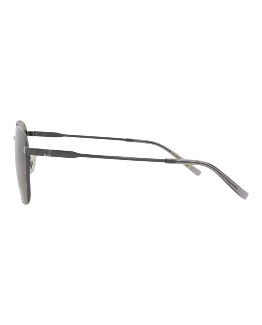 Dunhill Square-Frame Metal Sunglasses
