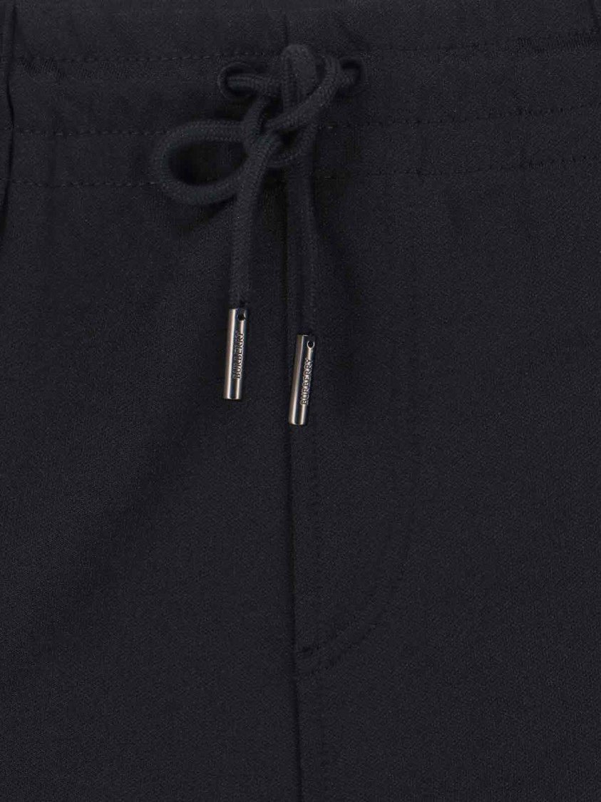 Burberry Flared Trousers With Drawstring Waistband