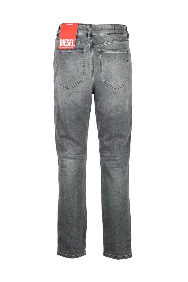 Diesel Grey Straight Denim Jeans