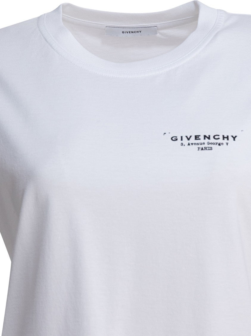 Givenchy Classic White T-Shirt With Signature Prints