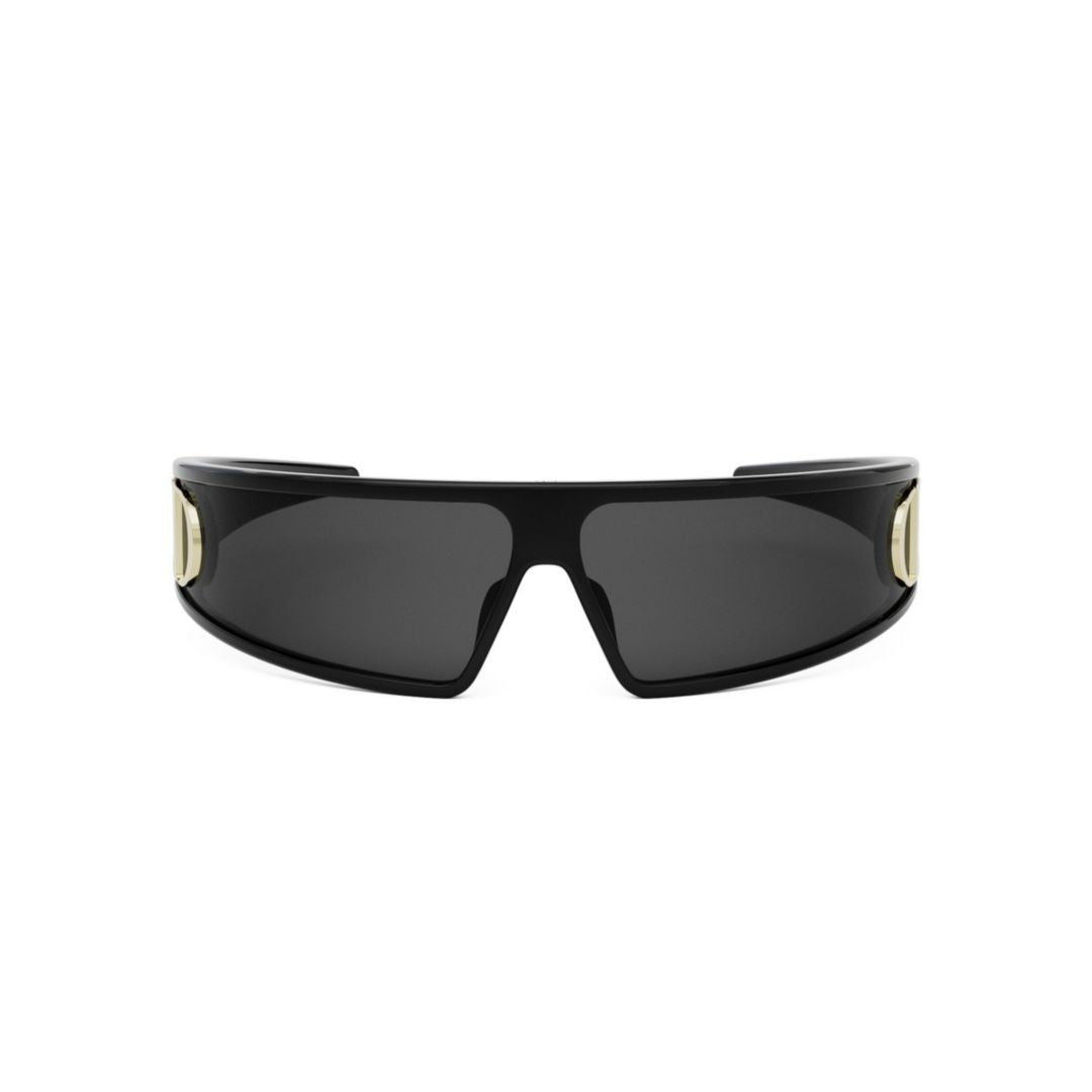 Dior Black Very M1u Wraparound Sunglasses