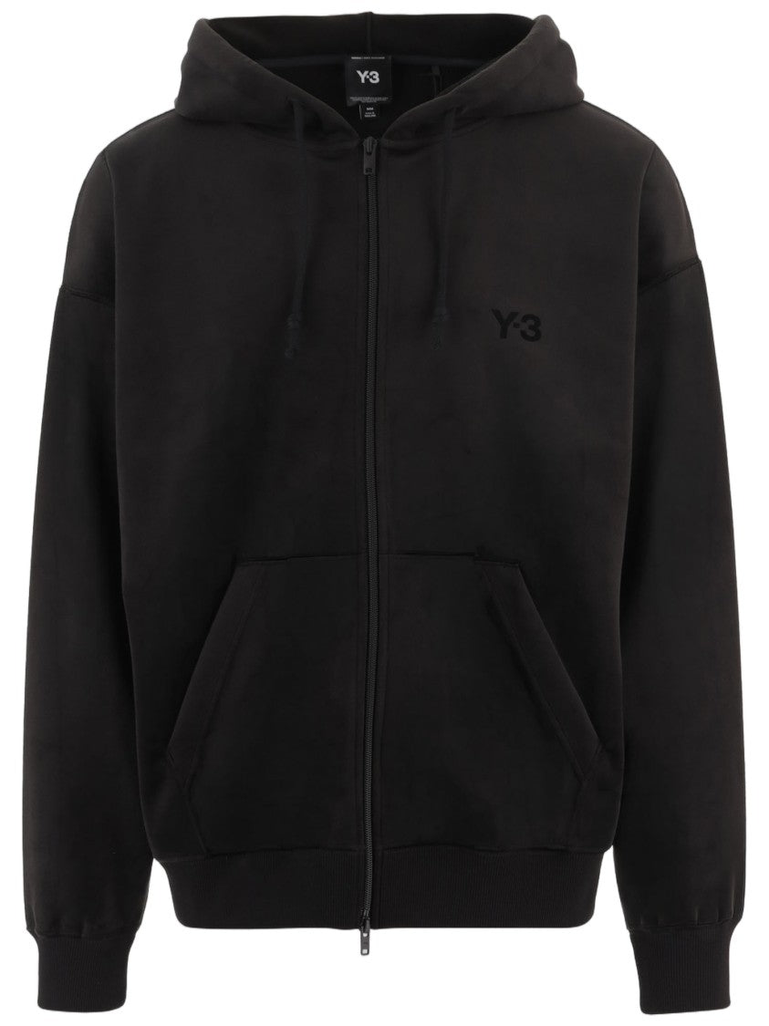 Y-3 Stretch Nylon Hoodie With Key Features And Logo