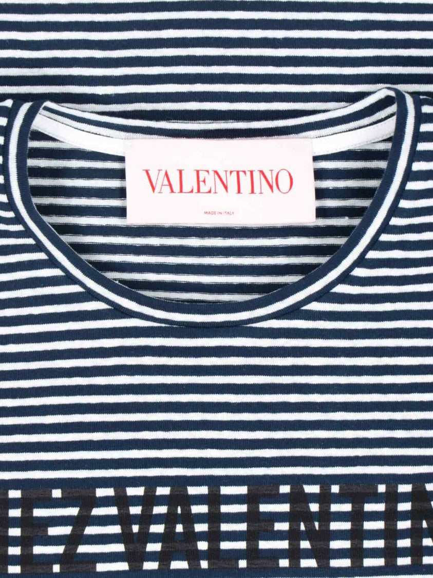 Valentino Chez' Striped T-Shirt – Blue