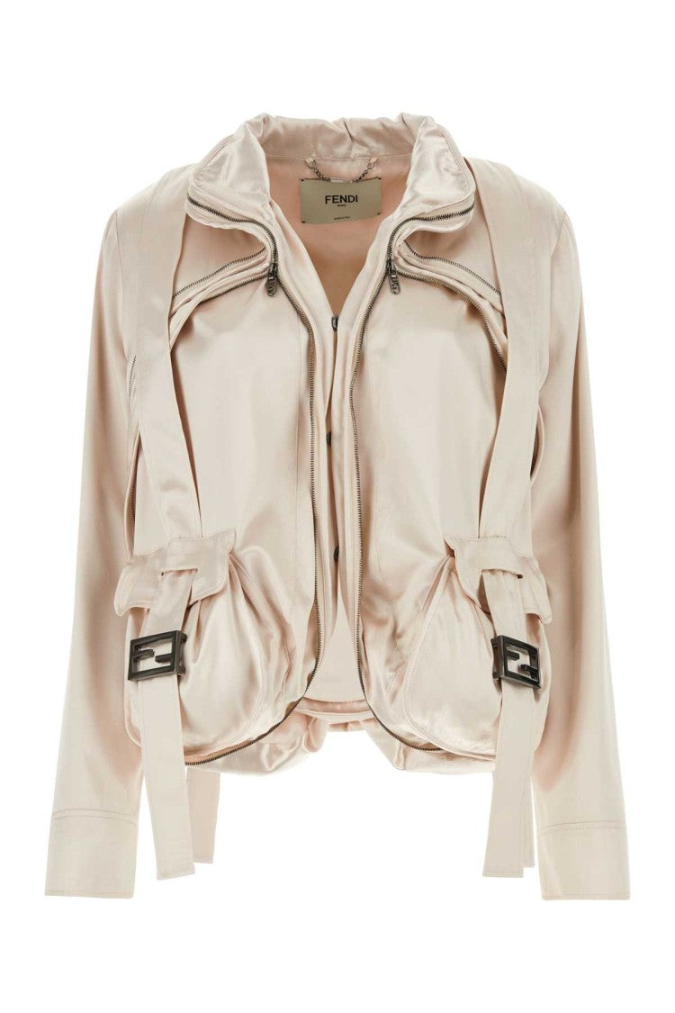 Fendi Light Pink Satin Jacket