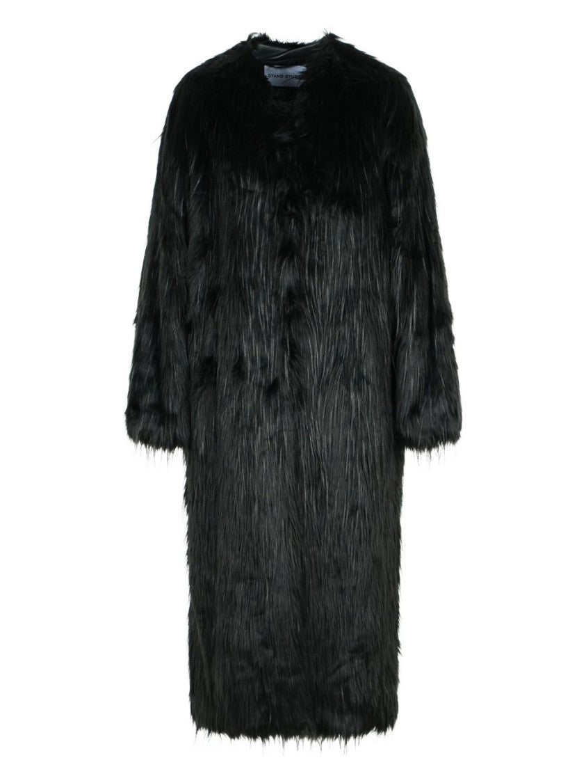 Stand Studio Mid-Length Faux Fur Coat