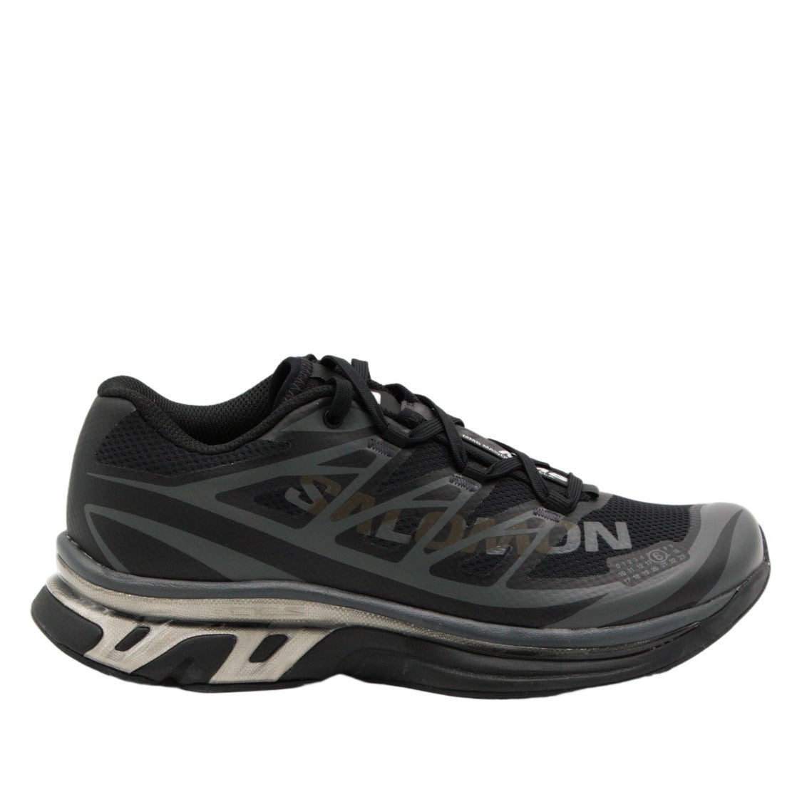 Mm6 By Maison Margiela X Salomon Low-Profile Sneakers With Contrasting Metallic Midsole