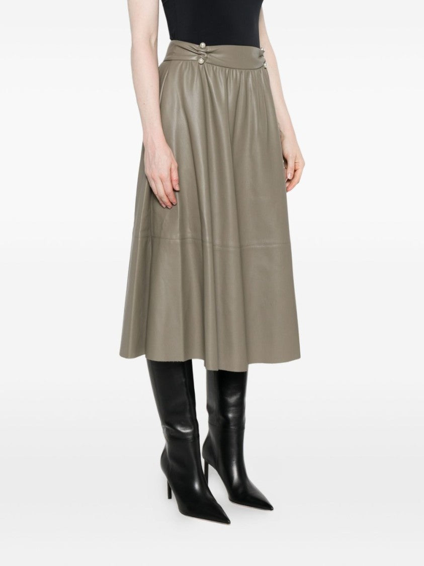 Liu Jo High-Waisted Skirt With Gathered Detailing