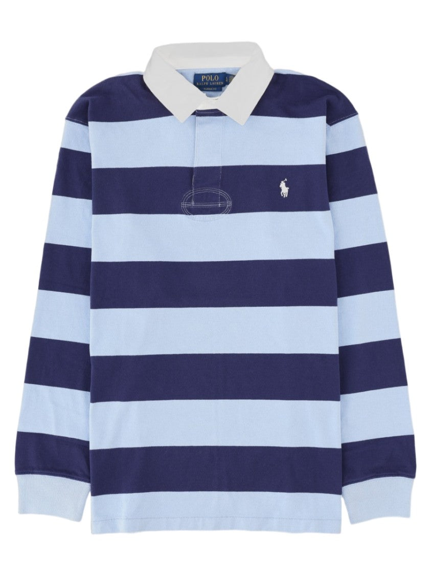 Polo Ralph Lauren Multicolour Striped Long-Sleeve Cotton Polo Shirt