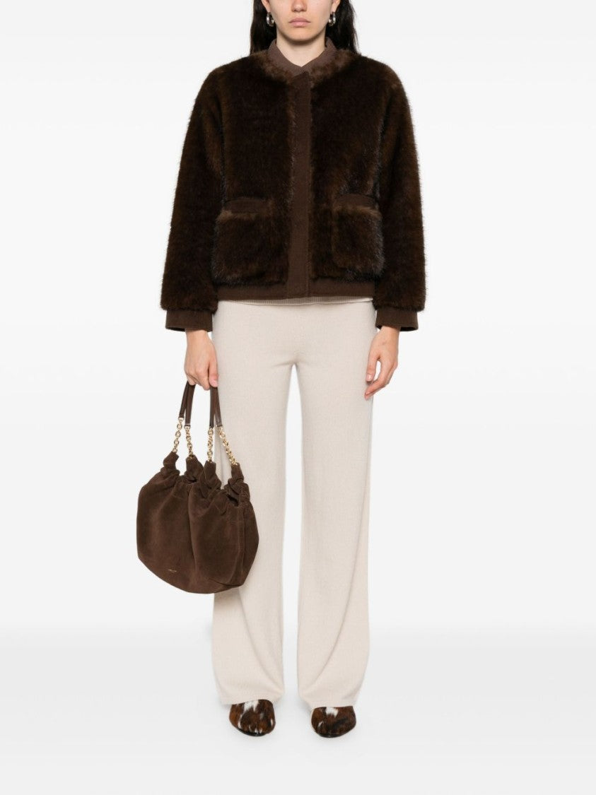 Valentini 1972 Boxy Brown Coat With Plush Texture