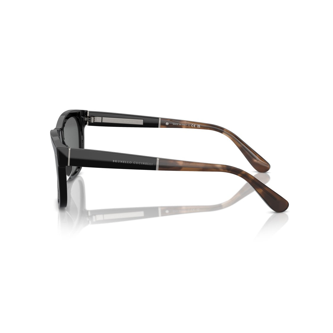 Brunello Cucinelli 0Bc4003s Rectangular Acetate Sunglasses With Tortoiseshell Temples