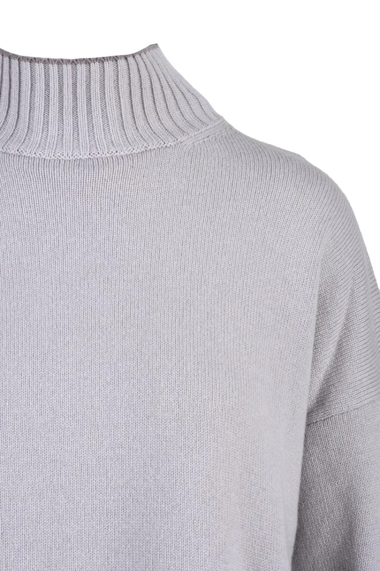 Eleventy Cashmere Mock Neck Sweater - Purple