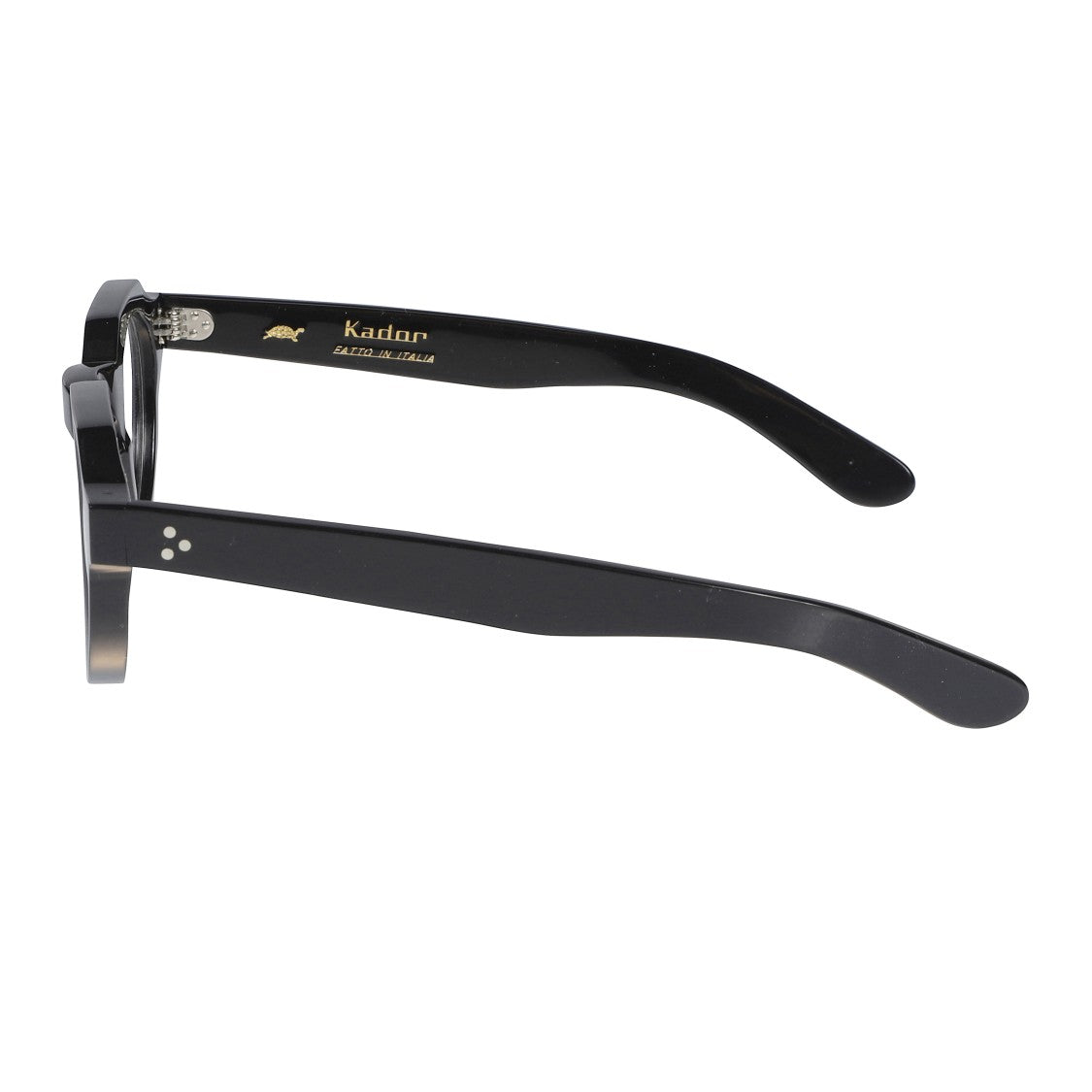 Kador Spike Geometric Black Frame Eyeglasses With Angular Bridge