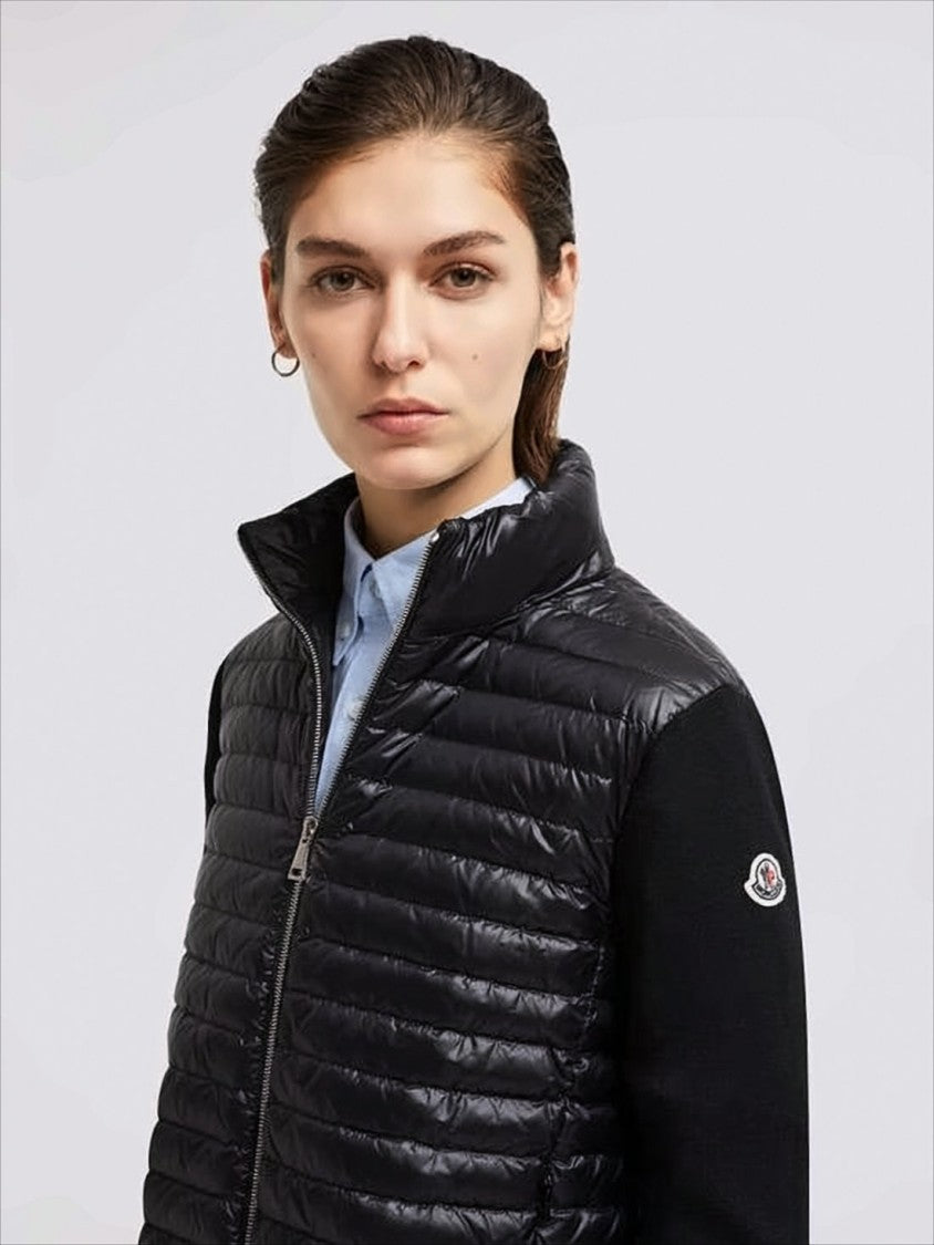 Moncler Quilted Lightweightjacket With Knit Sleeves
