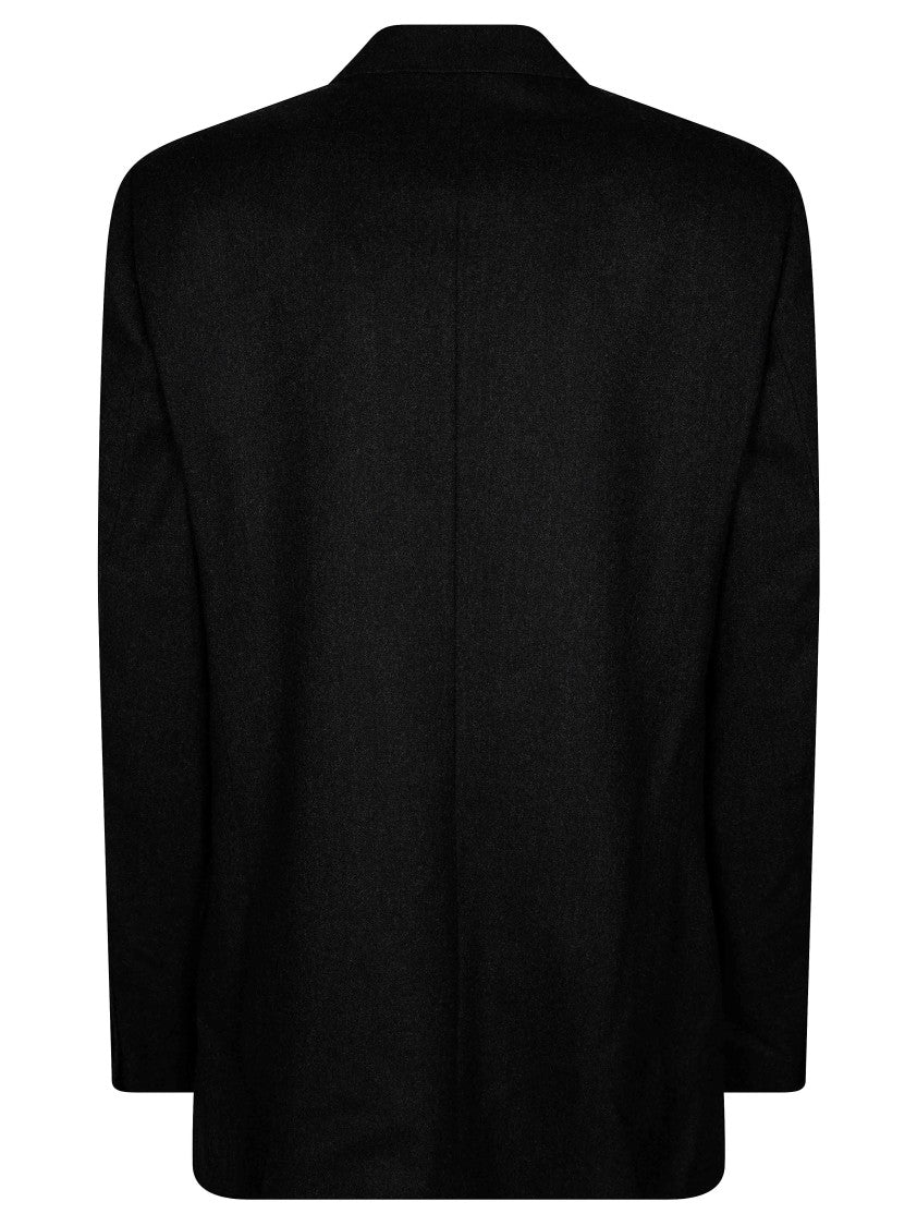 Victoria Beckham Black Beatrice Double-Breasted Wool Jacket
