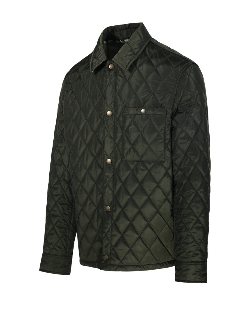 Burberry Quilted Jacket With Classic Diamond Pattern