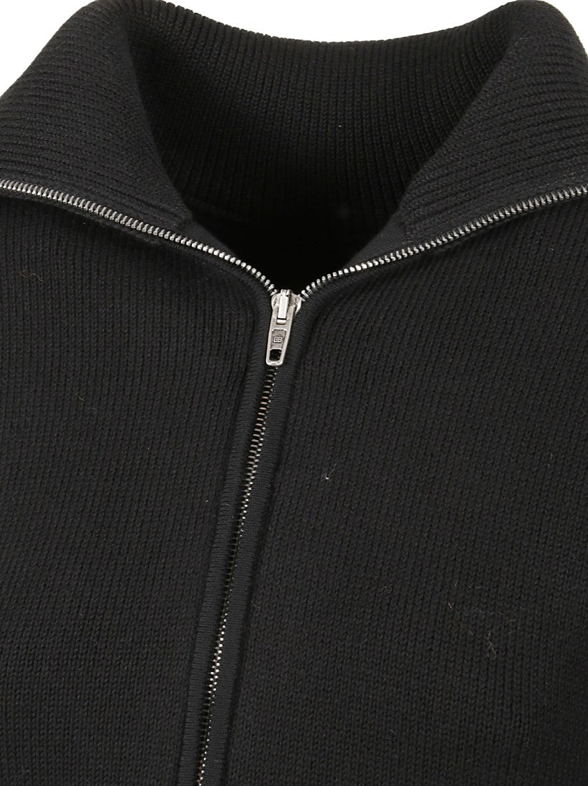 Balenciaga High Neck Sweater With Back Half Zip
