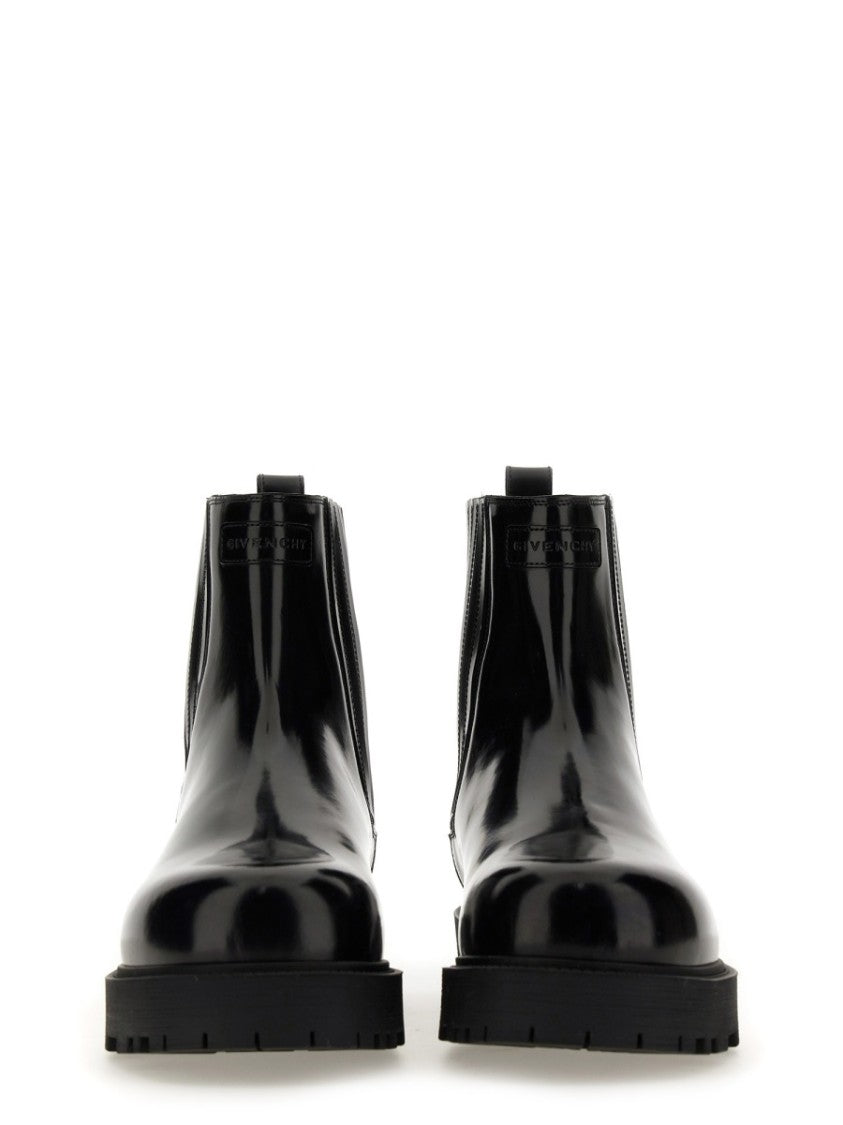 Givenchy Polished Leather Chelsea Boots