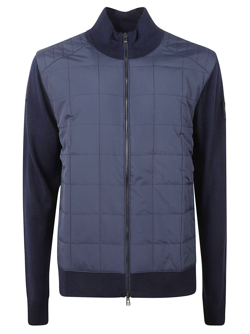Belstaff Quilted Wool Front Jacket With Smooth Wool Back