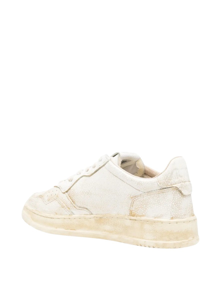 Autry Super Vintage Low Men’S White/Platinum Sneakers