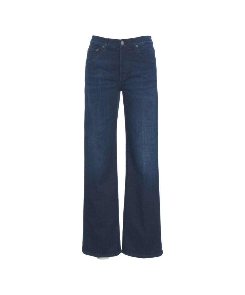 Dondup Jacklyn' Timeless Blue Denim Straight Leg Jeans