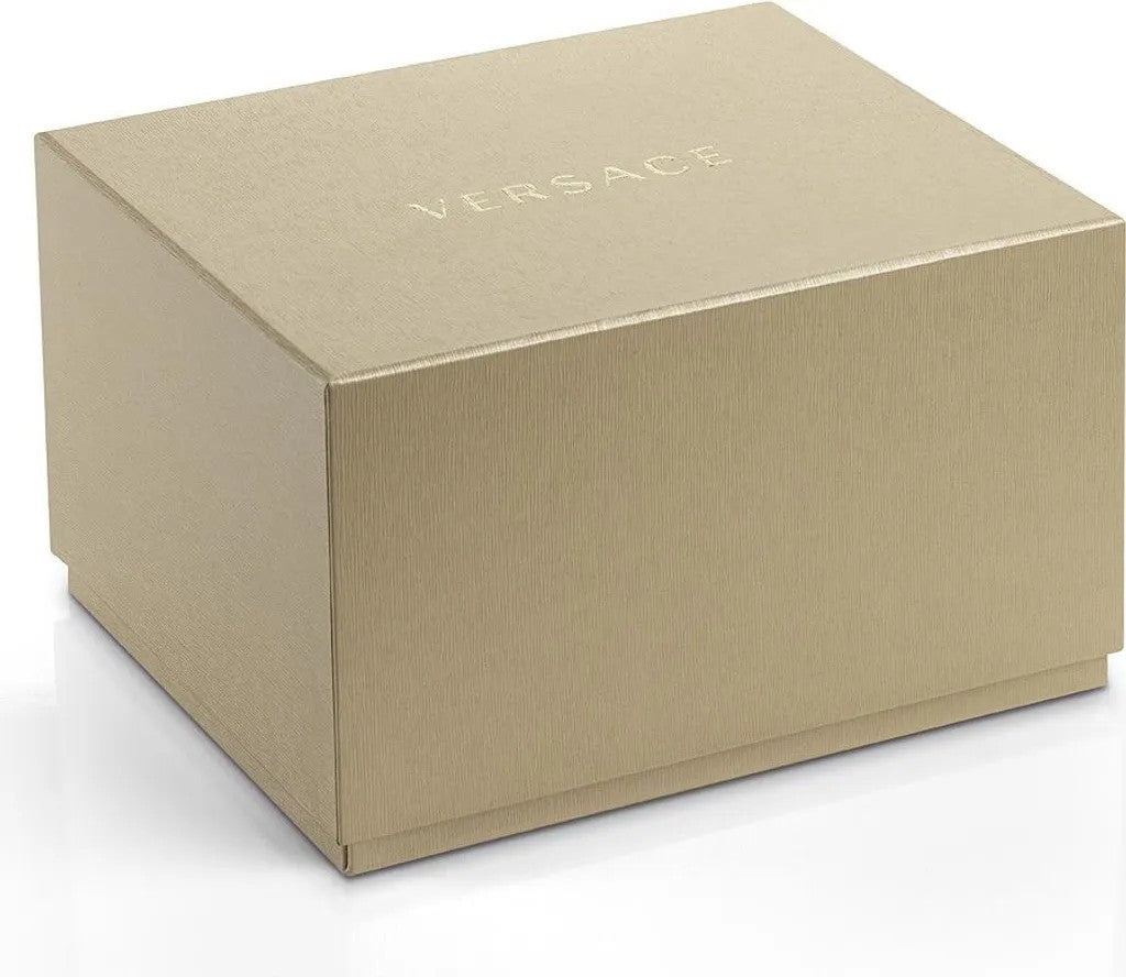 Versace Gold-Tone Steel Bracelet Watch With Baroque V Motif