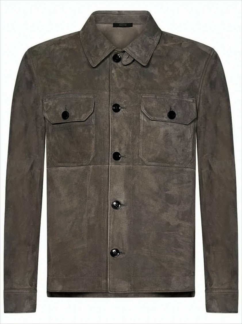 Tom Ford Matte Finish Lambskin Leather Jacket