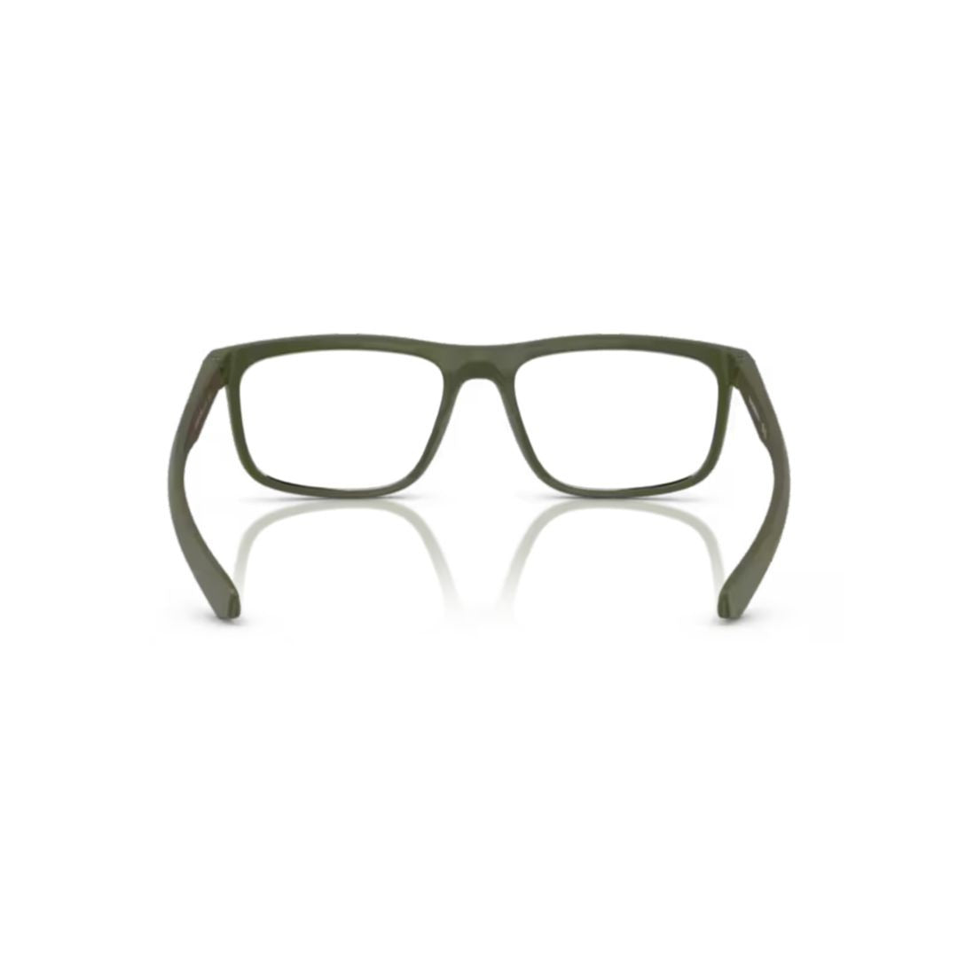 Emporio Armani 0Ea3246 Rectangular Eyeglasses With Matte Olive Green Frame