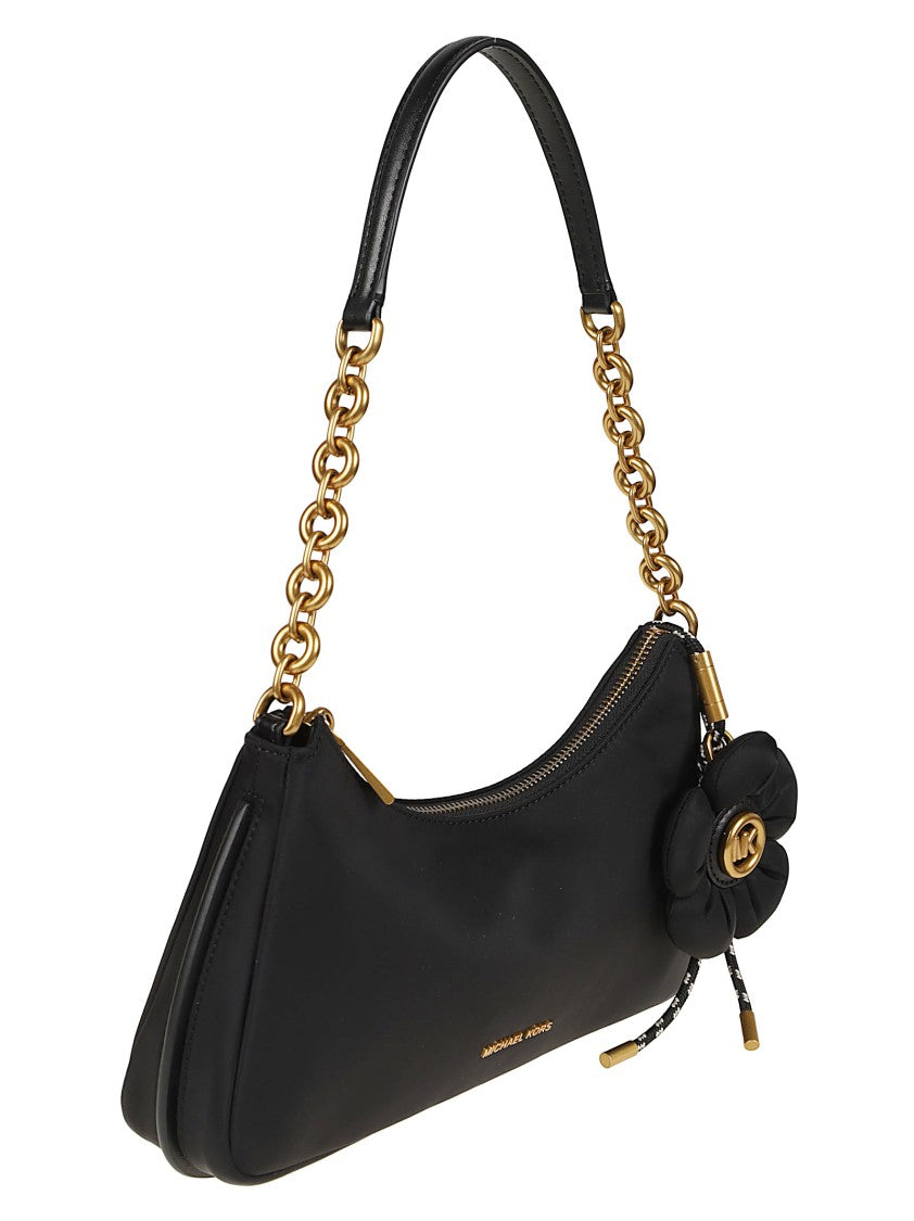 Michael Kors Medium Chain Charm Recycled Nylon Pochette Shoulder Bag