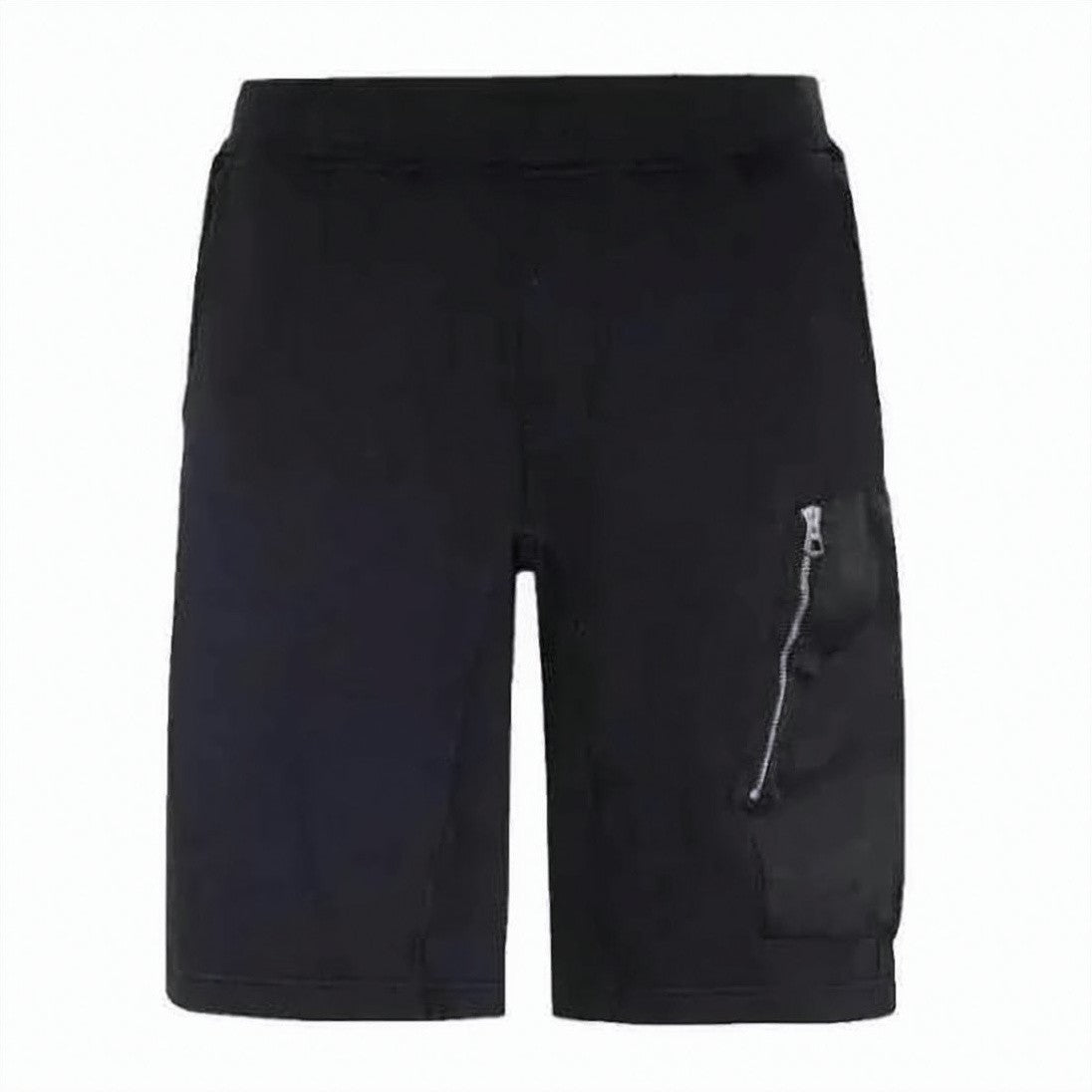 Ten C Black Shorts With Zippered Pocket