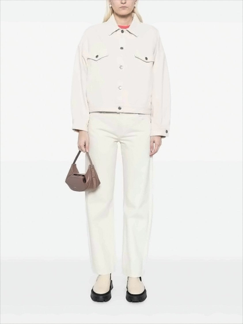 A.P.C. Cropped Cotton Jacket With Button-Down Front