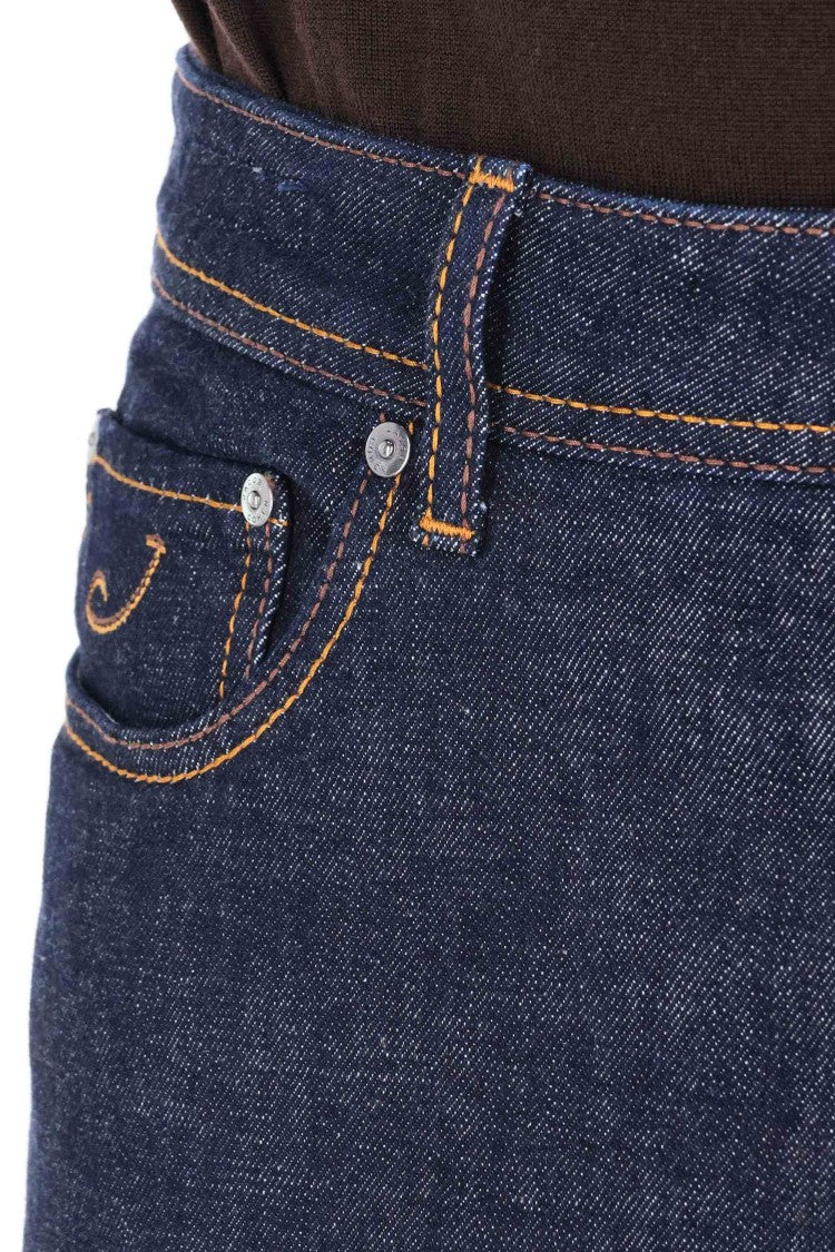 Jacob Cohen Nick Fit Leather Label Jeans