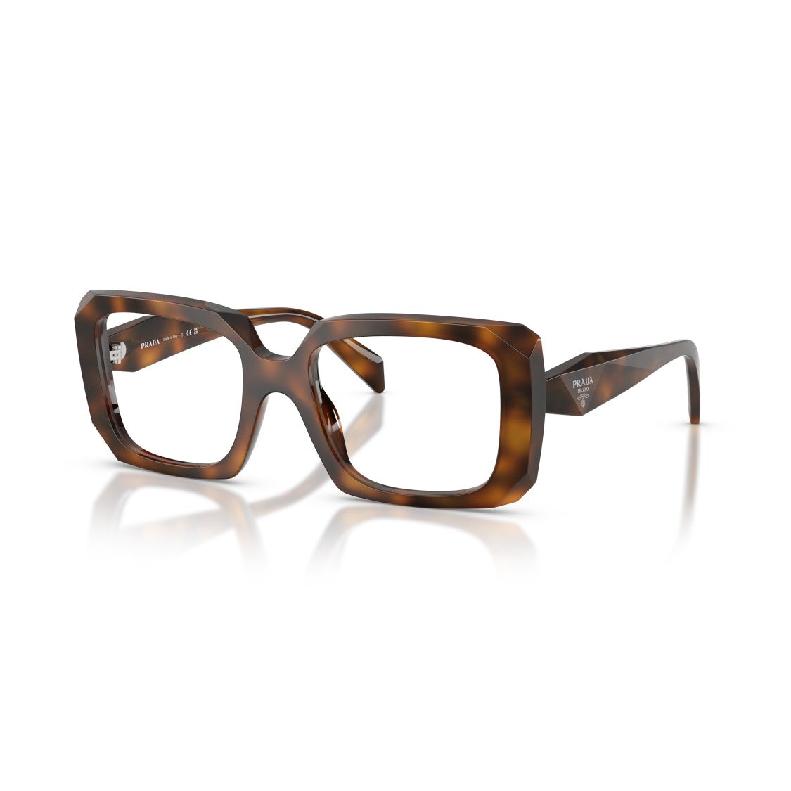 Prada 0Pr C09v Oversized Square Tortoiseshell Acetate Sunglasses