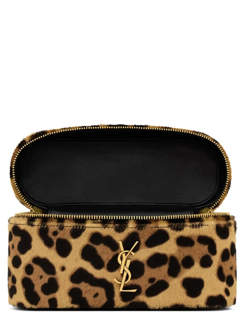 Saint Laurent Brown Vanity Gaby Calf Leather Shoulder Bag