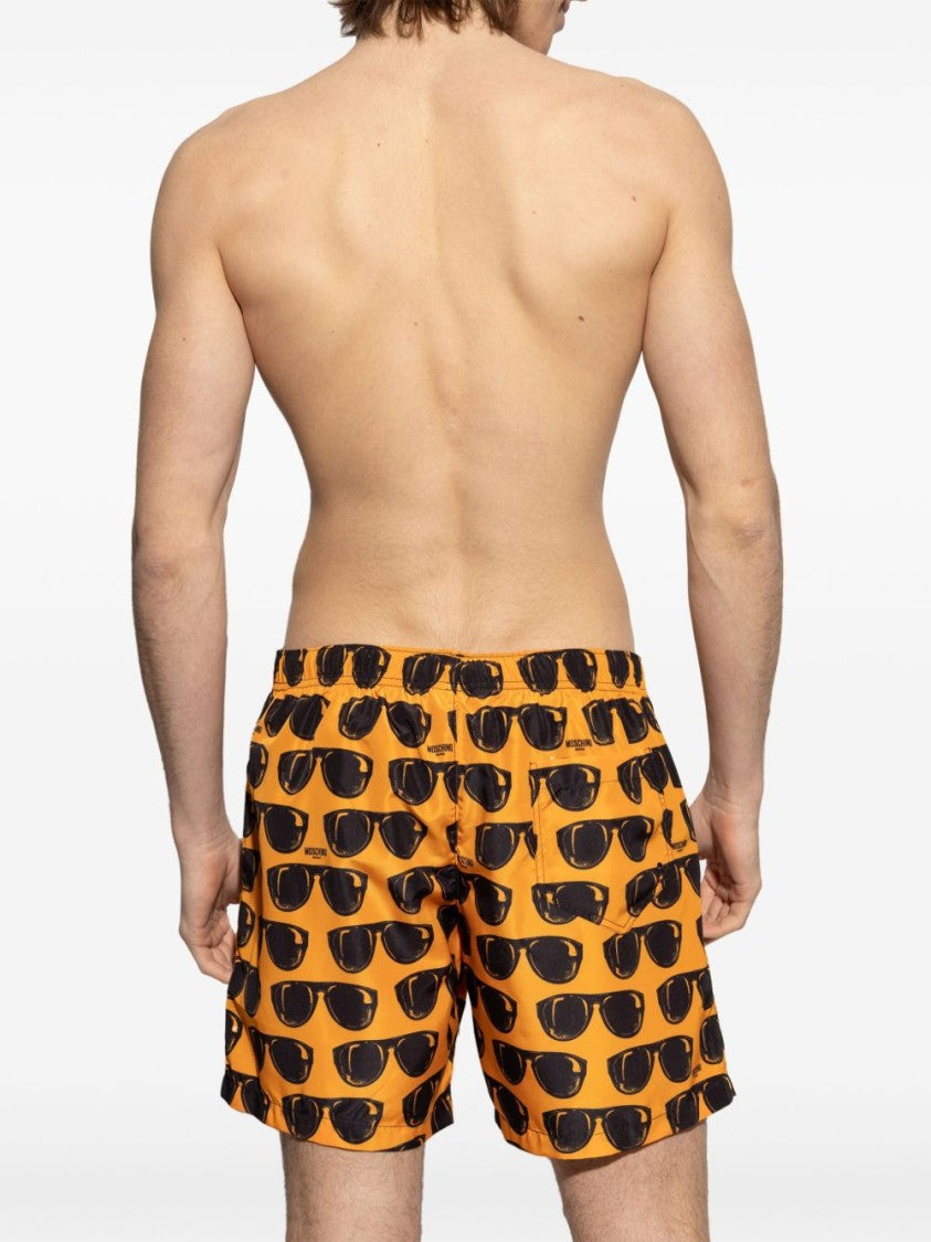 Moschino Amber Orange Swim Shorts