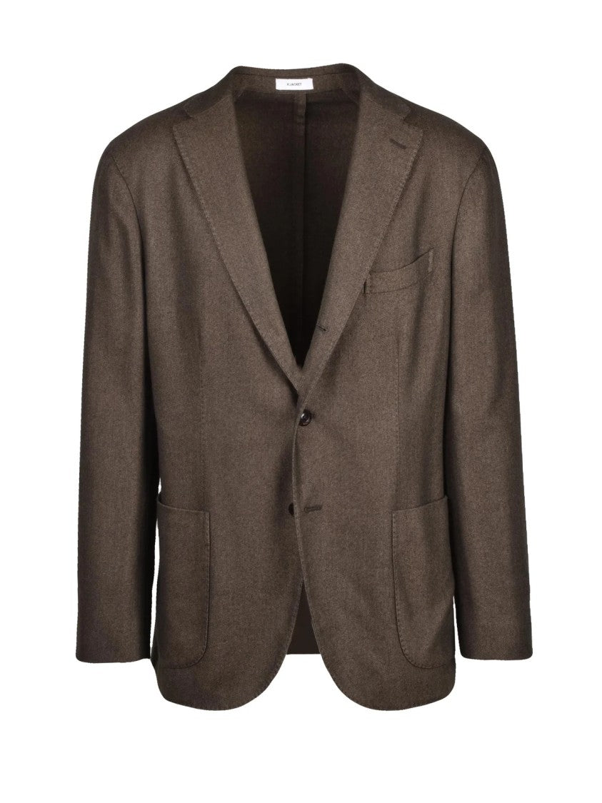 Boglioli Tailored Forest Green Blazer With Notch Lapel And Unlined Design