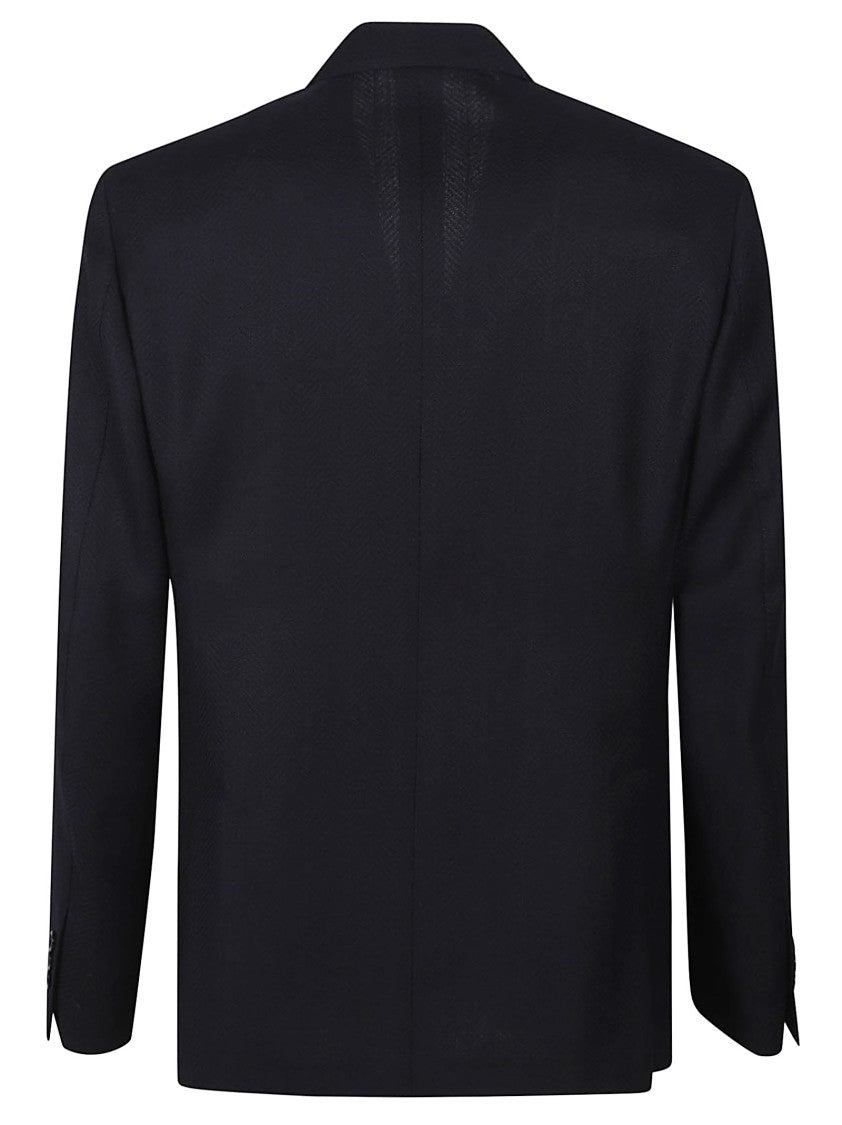 Lardini Double-Breasted Roma Virgin Wool Blazer