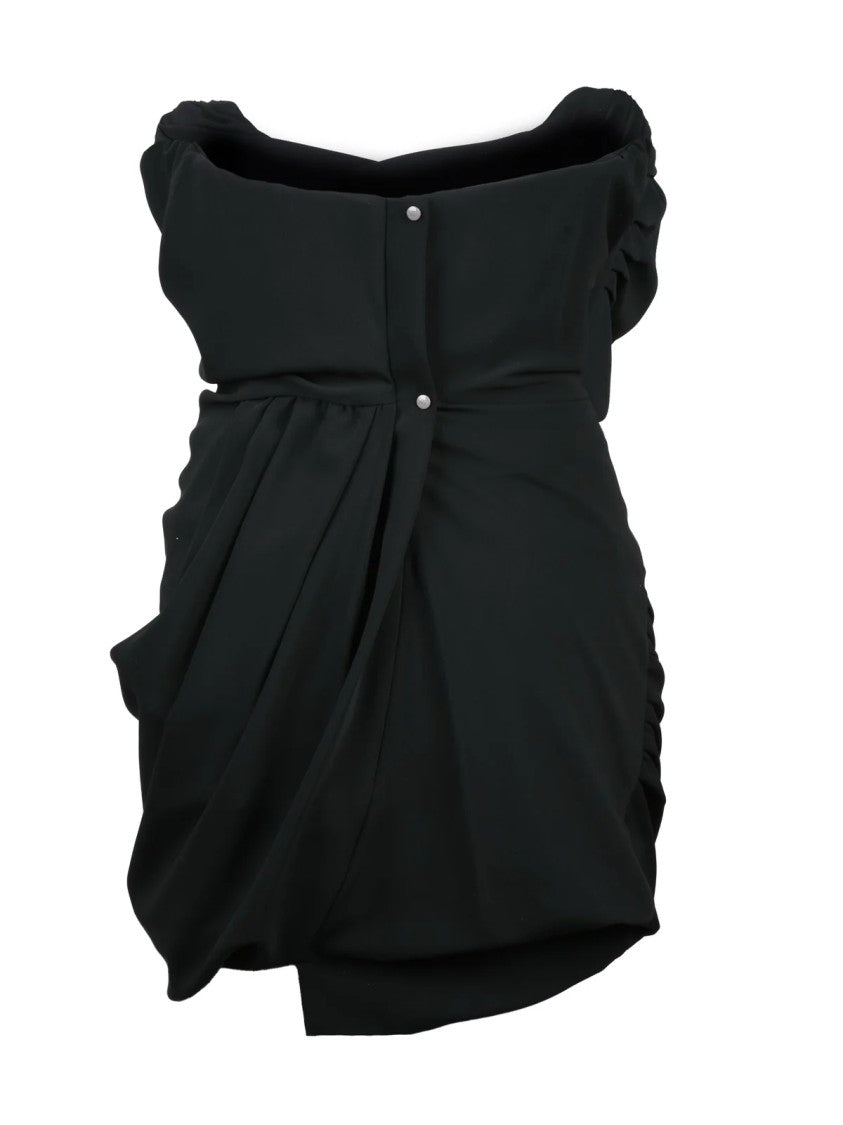 Vivienne Westwood Pointed Corset Mini Dress With Asymmetric Silhouette