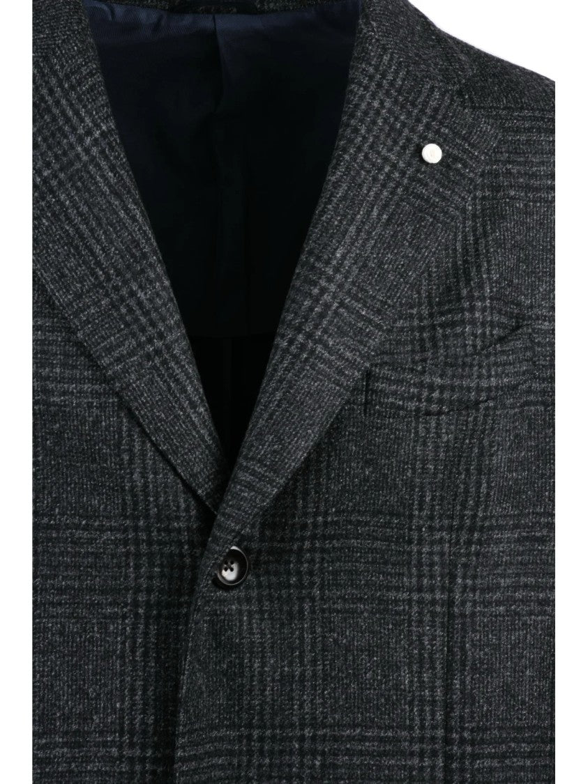 Luigi Bianchi Grey Virgin Wool Coat
