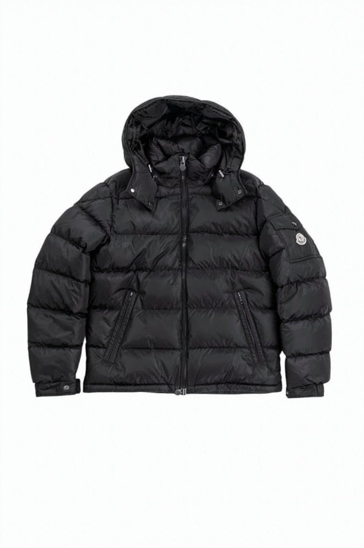 Moncler Quilted Short Down Jacket With Detachable Hood