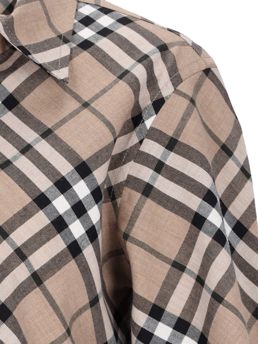 Burberry "Check" Shirt – Brown