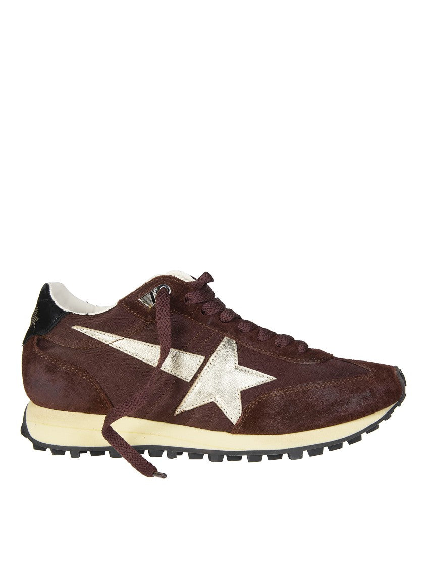 Golden Goose Brown Suede White Star Sneakers