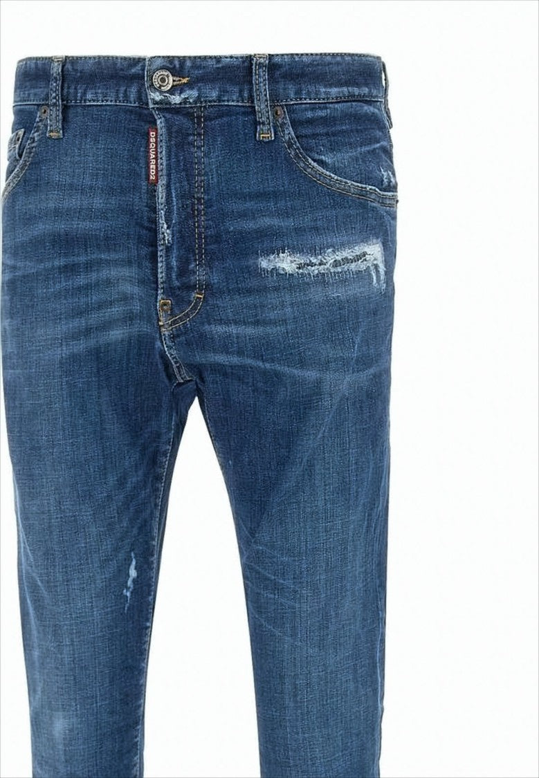 Dsquared2 Distressed Denim Pants With Slim Fit